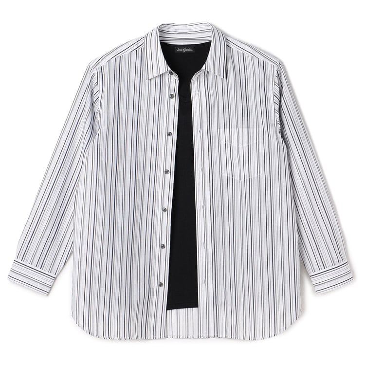 SizeMAX】LOUIS CHAVLON 半袖Tシャツ付き 長袖チェック＆ス...【AOKI公式通販】