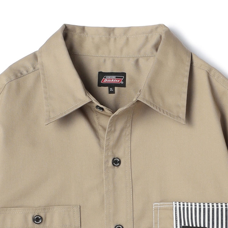 SizeMAX】GENUINE Dickies ツイルワークシャツ【AOKI公式通販】