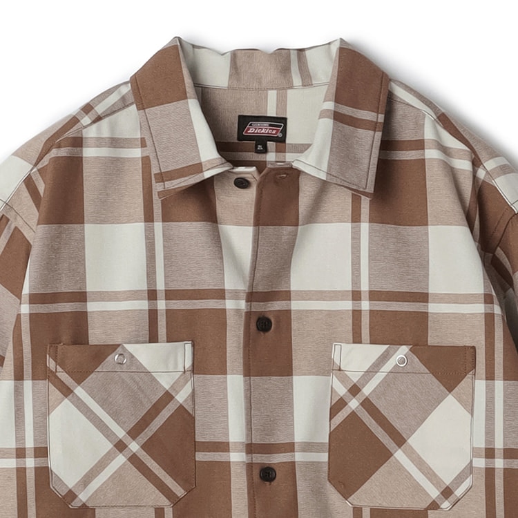 【SizeMAX】GENUINE Dickies ブロックチェックワークシャツ