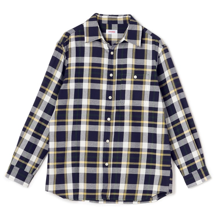 【SizeMAX】CONVERSE 半袖Tシャツ付き チェックシャツ