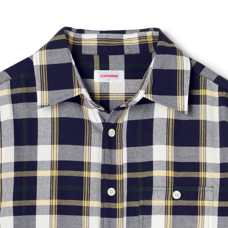 【SizeMAX】CONVERSE 半袖Tシャツ付き チェックシャツ