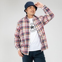 【SizeMAX】CONVERSE 半袖Tシャツ付き チェックシャツ