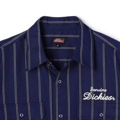 SizeMAX】GENUINE Dickies ツイルストライプワークシャツ【AOKI