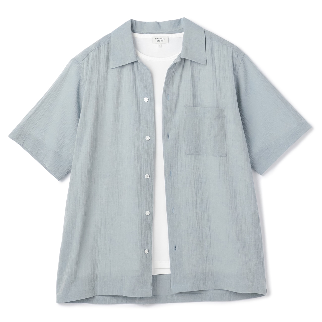NATURAL STORYブランド商品一緒に着ても別々でも使える、Tシャツと長袖シャツがセットになったお得なアイテム。Tシャツは無地デザインでどんなスタイルにも合わせやすく、カジュアルな着こなしにぴっ