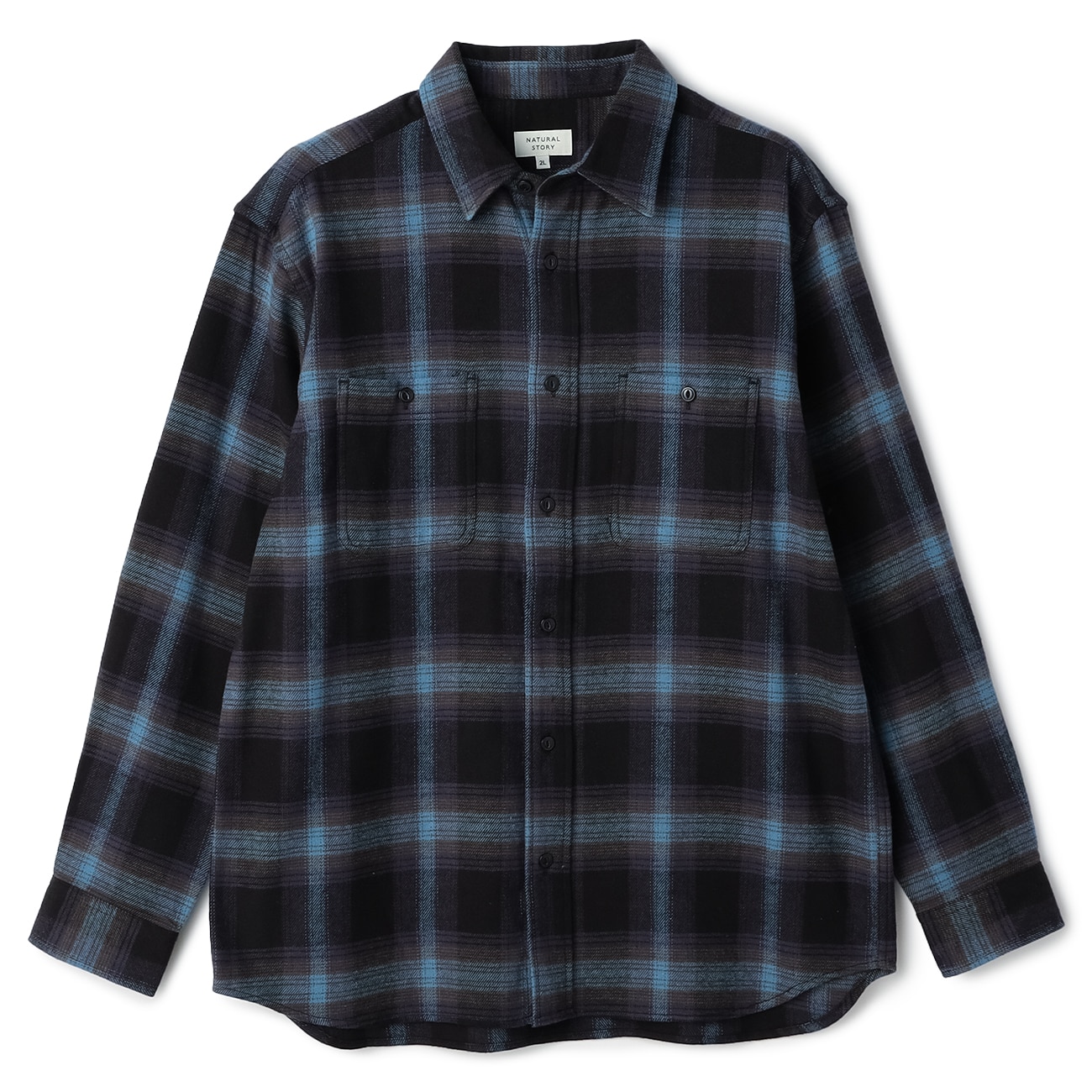 SizeMAX】NATURAL STORY USコットン混チェックシャツ【AOKI公式通販】