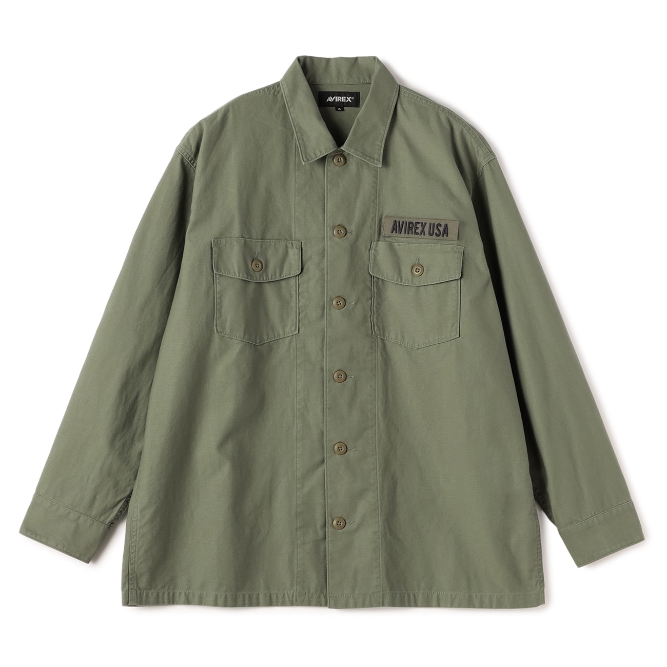 【SizeMAX】AVIREX ベーシックファティーグシャツ