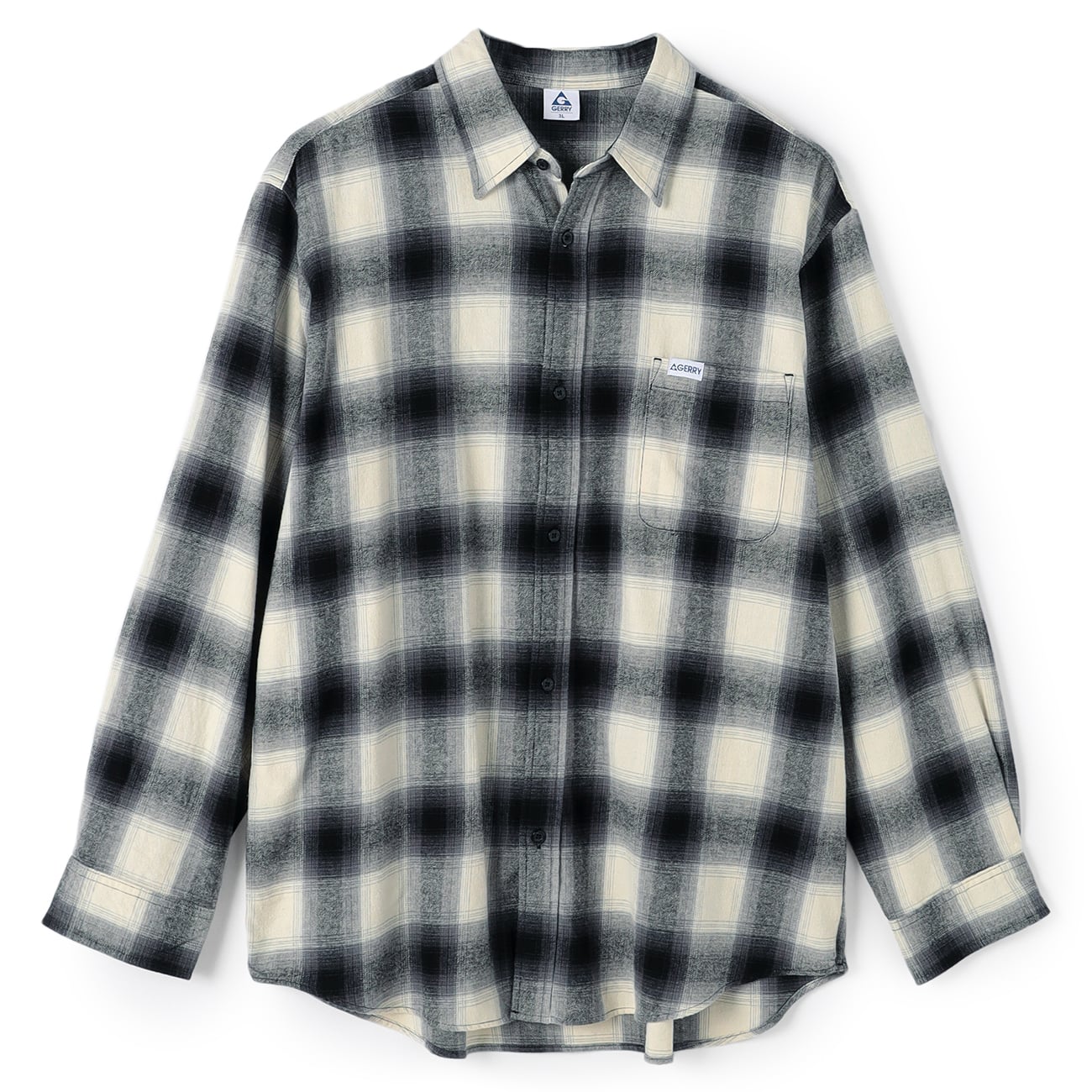 【SizeMAX×GERRY】別注 ビエラ起毛チェックシャツ