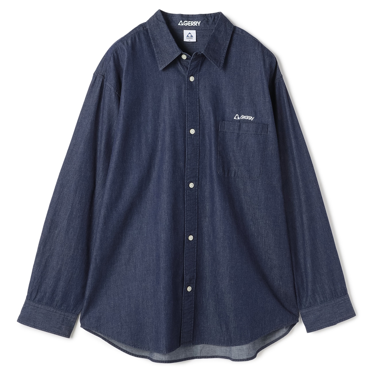 SizeMAX×GERRY】別注 ワンポイント刺繍デニムシャツ【AOKI公式通販】
