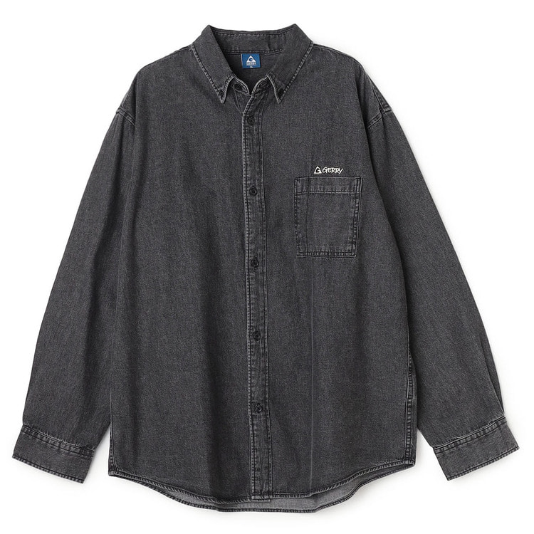 SizeMAX】GERRY デニム胸刺繡ボタンダウンシャツ【AOKI公式通販】