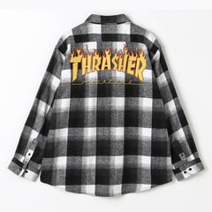 SizeMAX】THRASHER バック刺繍ネルチェックシャツ【AOKI公式通販】
