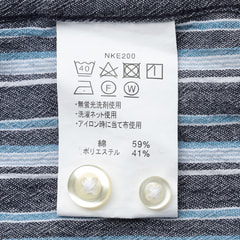 【SizeMAX】Kansai クレープロールアップボタンダウンシャツ