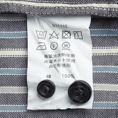 SizeMAX】POLO 綿100% ツイルストライプボタンダウンシャツ【AOKI公式