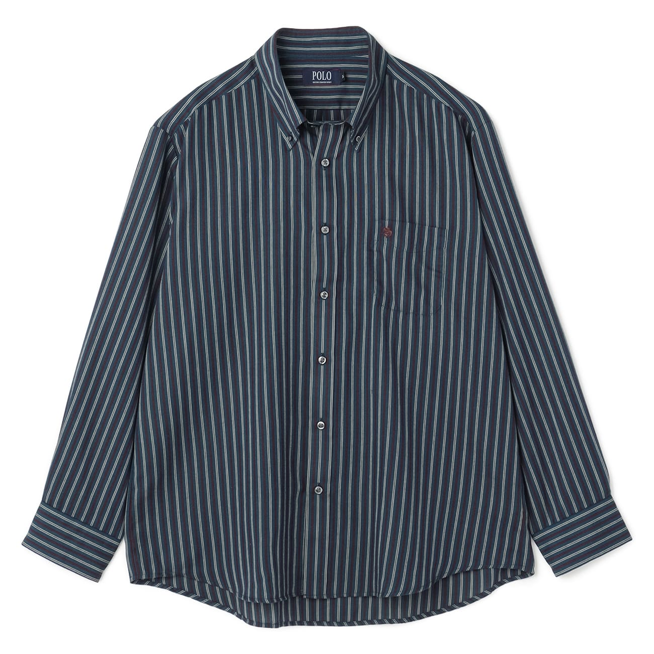 【SizeMAX】POLO ビエラストライプボタンダウンシャツ