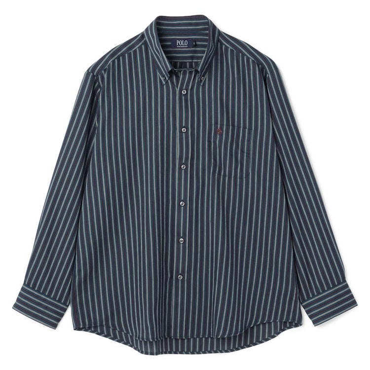 SizeMAX】POLO ビエラストライプボタンダウンシャツ【AOKI公式通販】