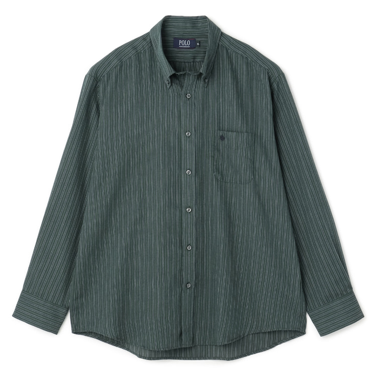 ☆美品 ユニフォームエクスペリメント 切替 ストライプ ボタンダウン シャツ uniform experiment - ☆美品 ユニフォームエクスペリメント
