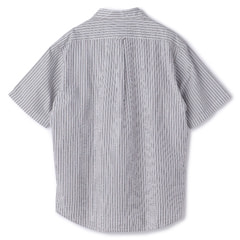 SizeMAX】POLO 綿100% シアサッカーストライプ半袖ボタンダウン