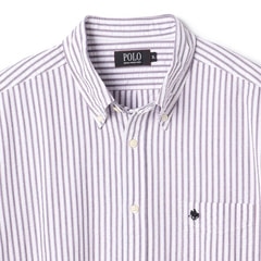 【SizeMAX】POLO シアサッカストライプボタンダウンシャツ