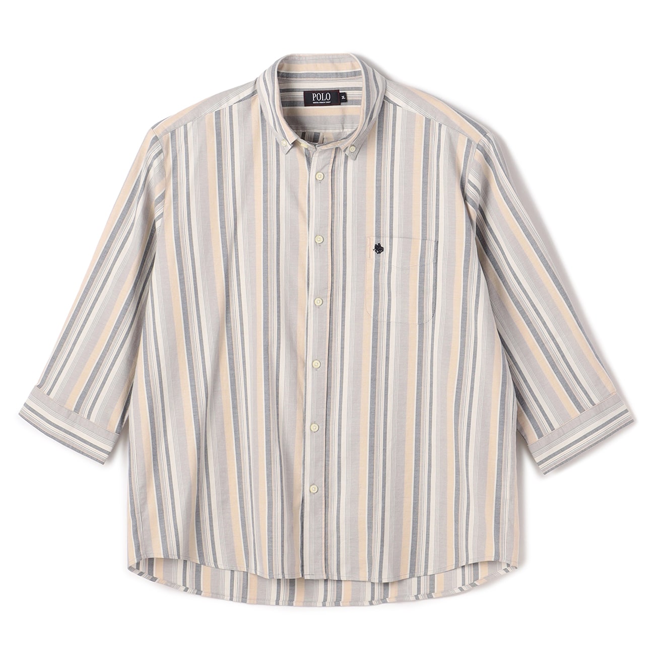 【SizeMAX】POLO ロイヤルオックス七分袖シャツ