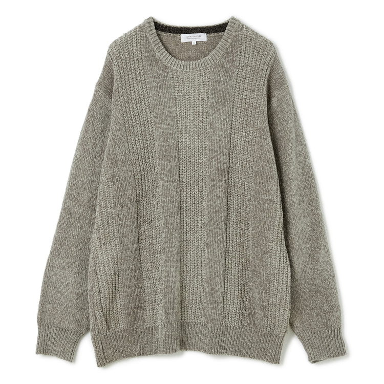 SizeMAX】ポリモール畦編みストライプセーター【AOKI公式通販】