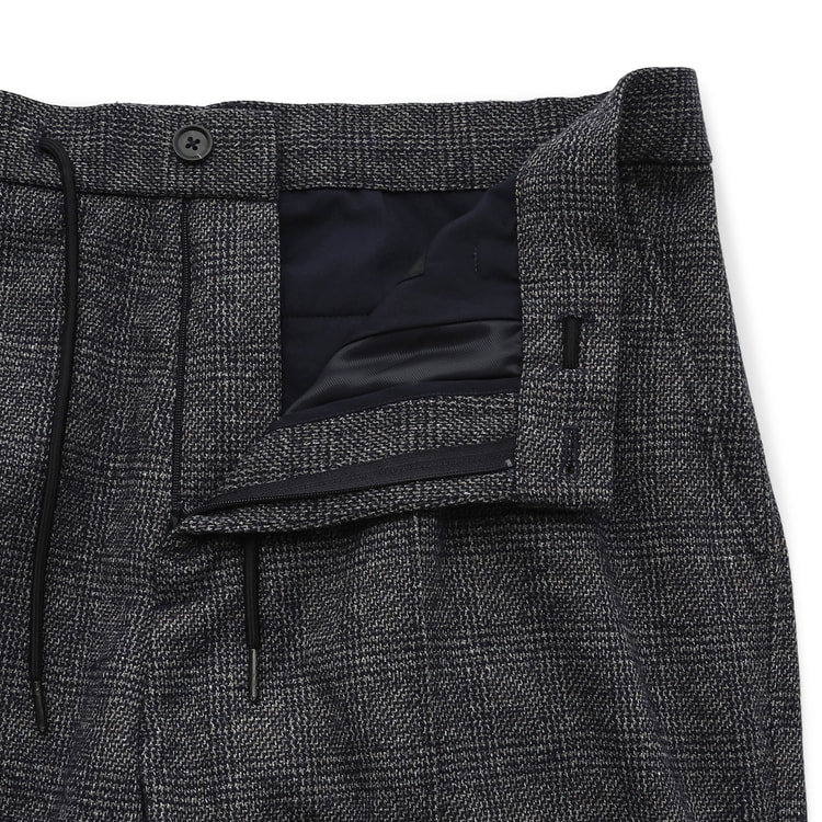 アオキパジャマスーツ3点セット (ジャケット・ベスト・パンツ) パジャマスーツ】ジョーゼットジャージー茶 ドロストパンツ