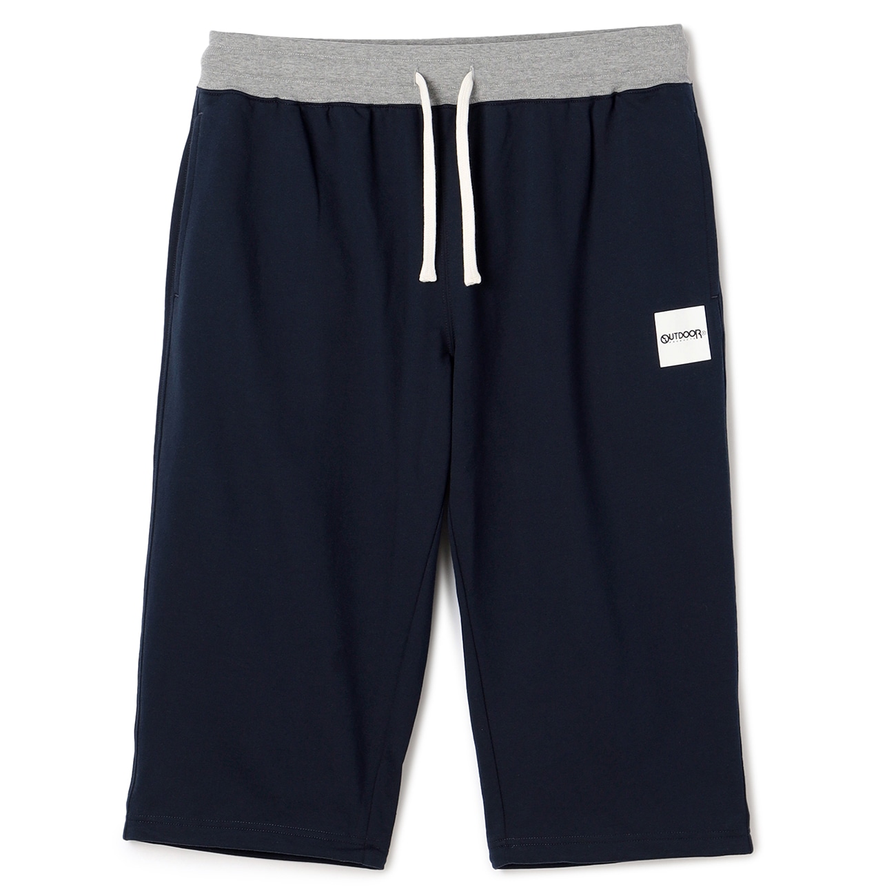 【SizeMAX】OUTDOOR インレイ裏毛スクエアロゴ七分丈パンツ 【SizeMAX】OUTDOOR インレイ裏毛スクエアロゴ七分丈パンツ