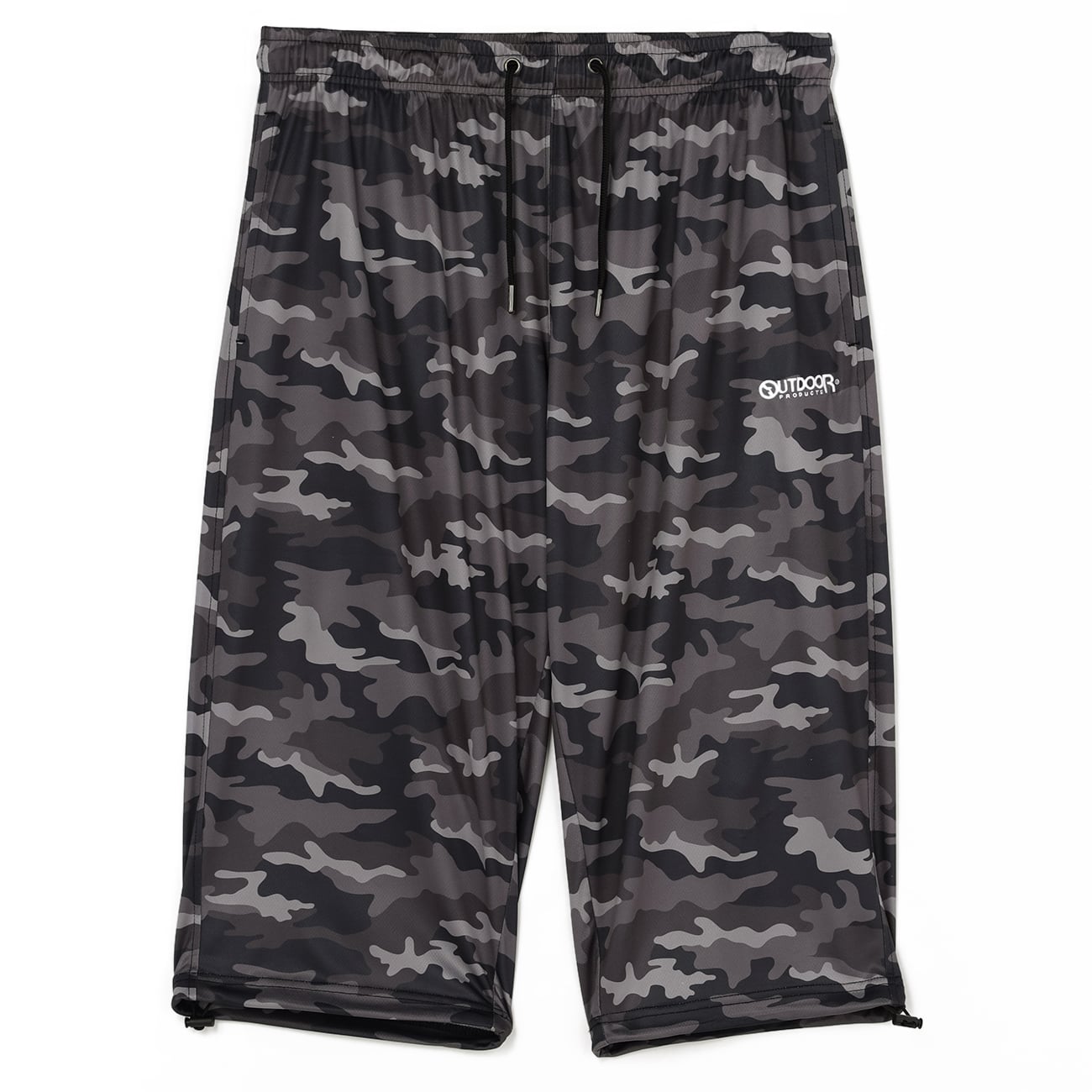 【SizeMAX】OUTDOOR ドライカモフラージュ総柄７分丈パンツ
