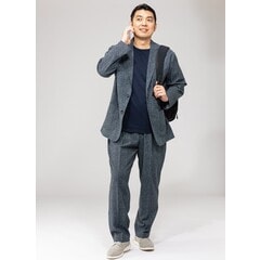 SizeMAX】【パジャマスーツ】裾上げ済 洗える ドットサッカー