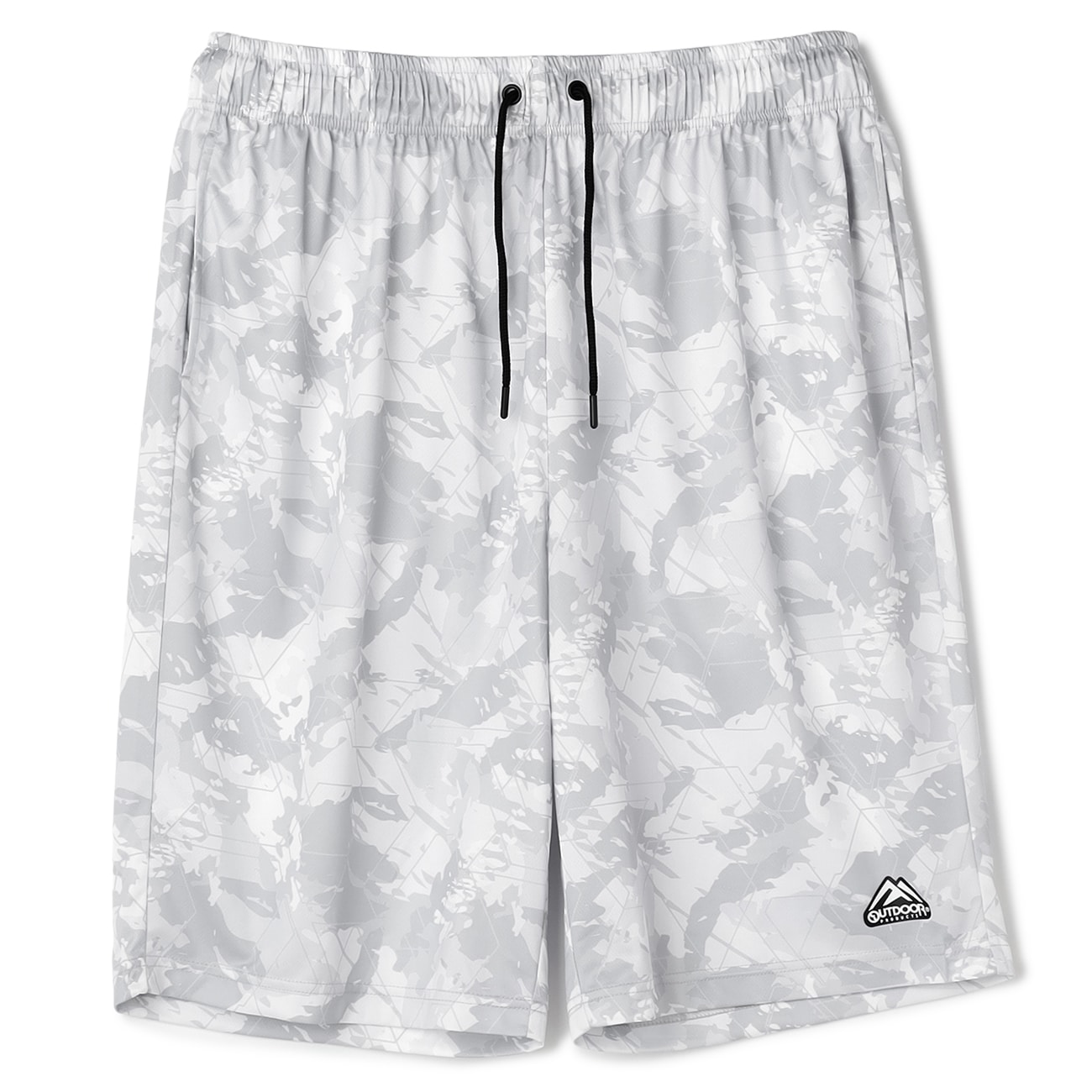 【SizeMAX】OUTDOOR PRODUCTS ドライメッシュ 幾何学プリントパンツ 【SizeMAX】OUTDOOR PRODUCTS ドライメッシュ 幾何学プリントパンツ