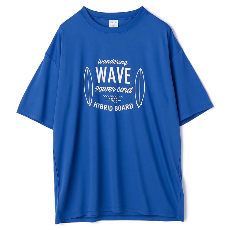 SizeMAX】吸水速乾 ハニカムメッシュサーフ柄Tシャツ【AOKI公式