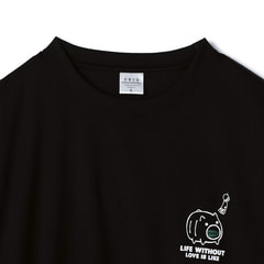 【SizeMAX】吸水速乾 ハニカムメッシュ蚊取り豚柄Tシャツ