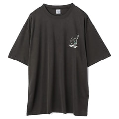 【SizeMAX】吸水速乾 ハニカムメッシュ蚊取り豚柄Tシャツ