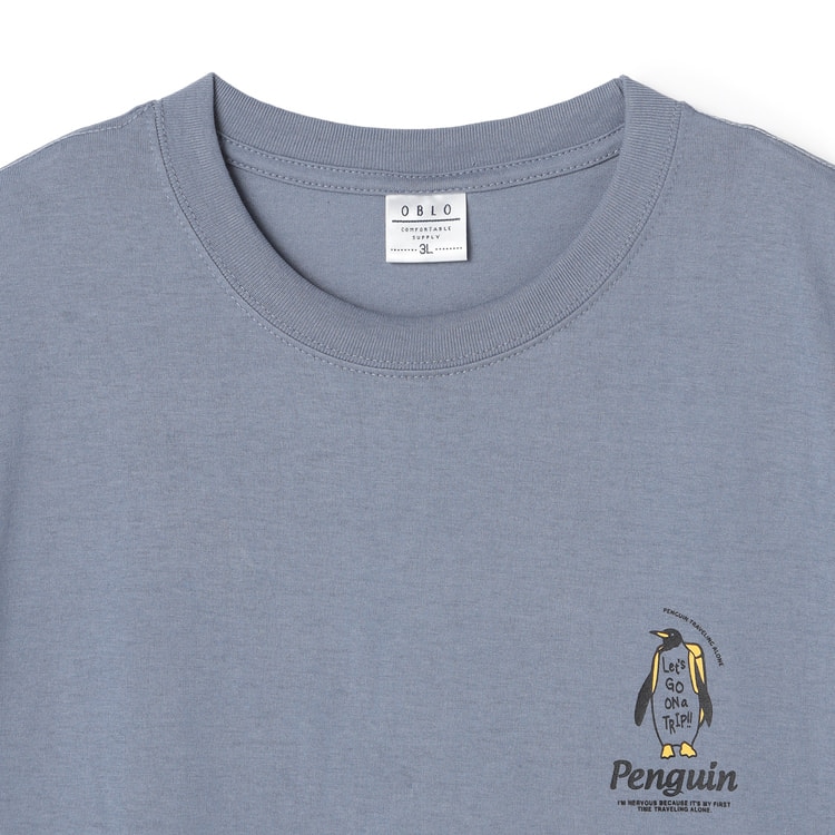 【SizeMAX】吸水速乾 ペンギンロゴドライTシャツ