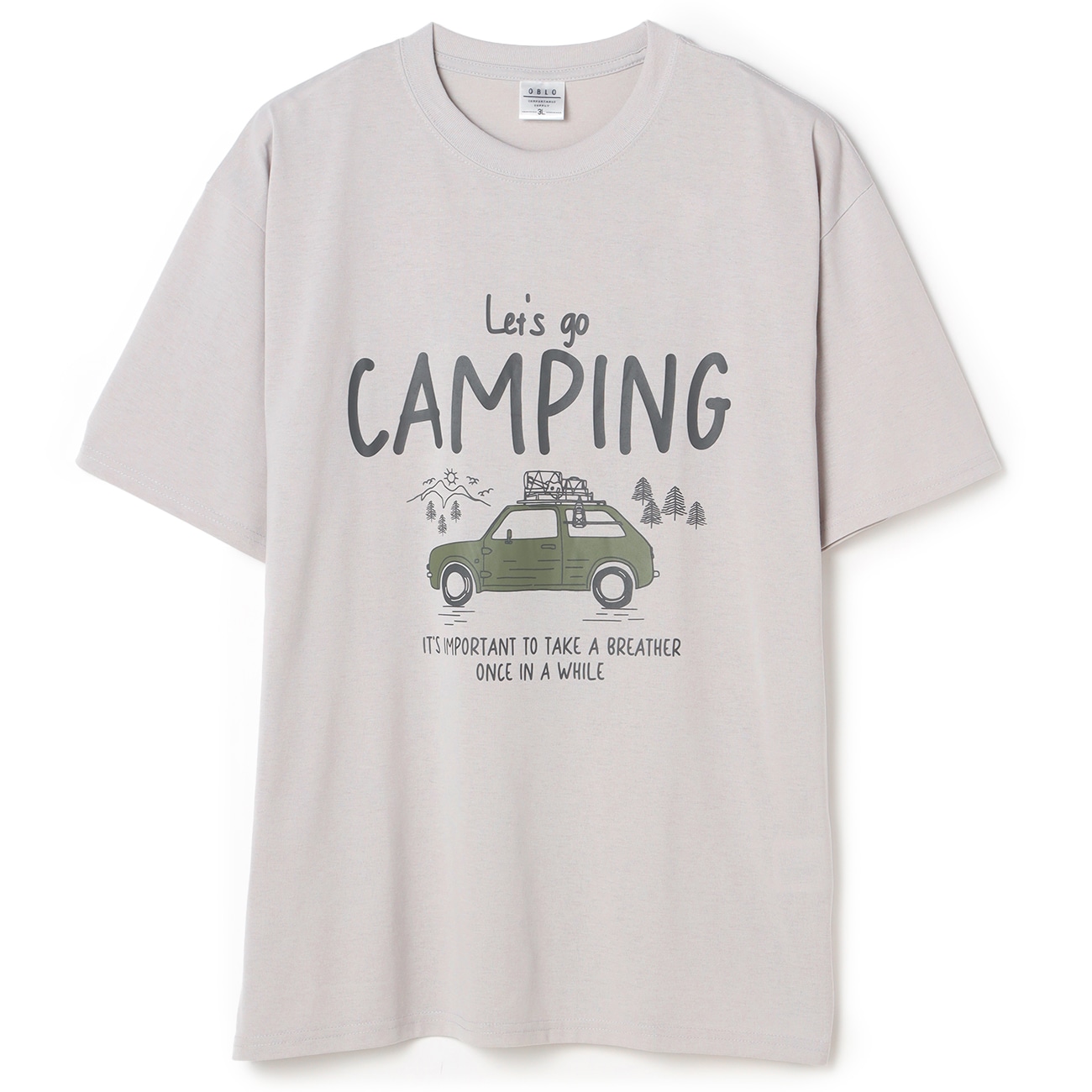 【SizeMAX】吸水速乾 アウトドアロゴ柄ドライTシャツ