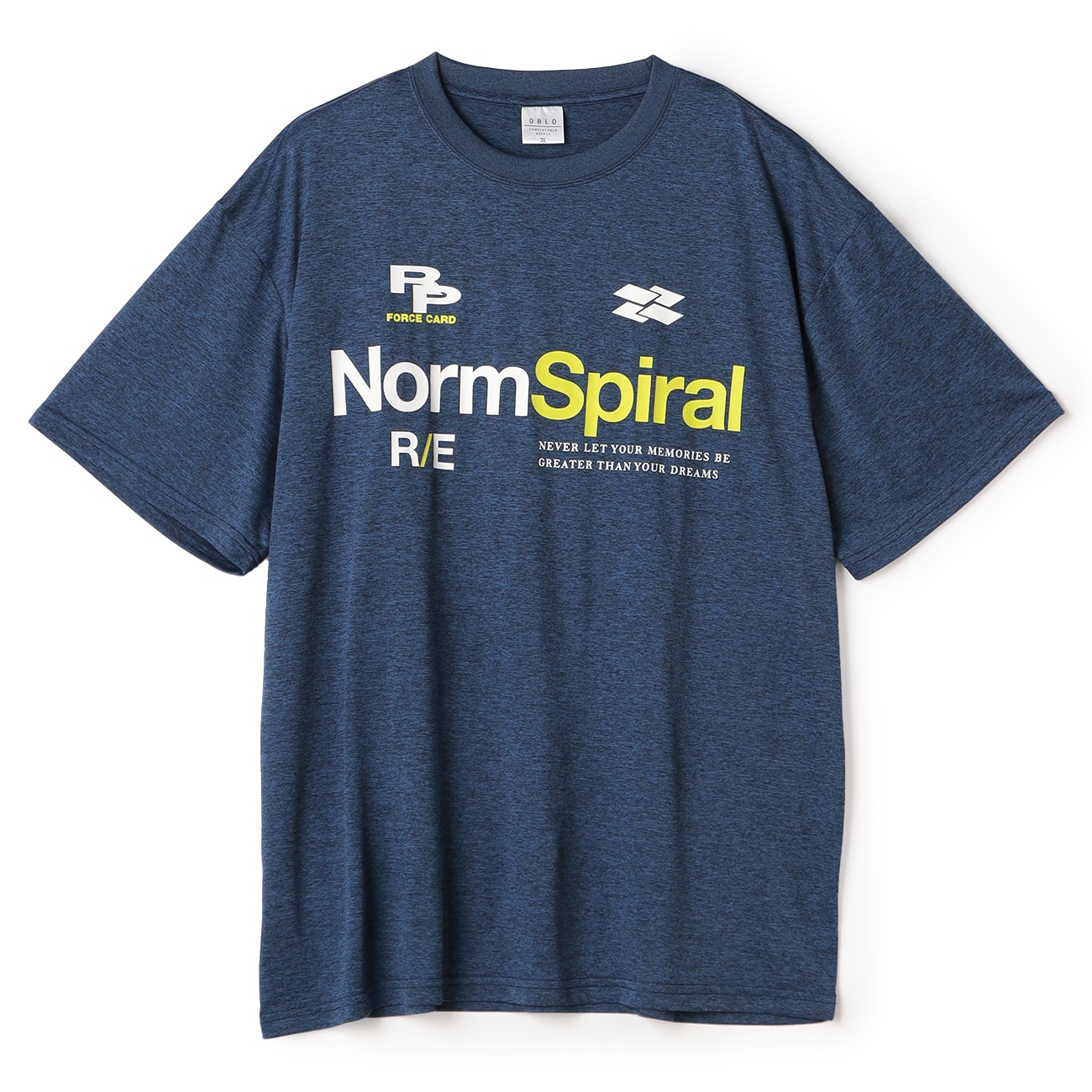 【SizeMAX】接触冷感 カチオン天竺スポーツ柄Tシャツ