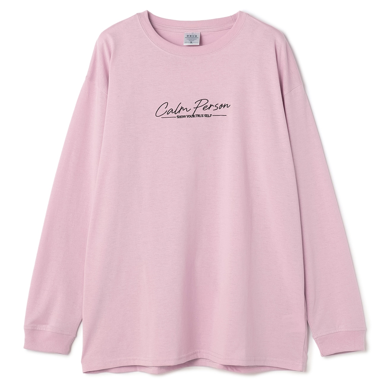 【SizeMAX】OBLO シンプルロゴ刺繍Tシャツ 【SizeMAX】OBLO シンプルロゴ刺繍Tシャツ