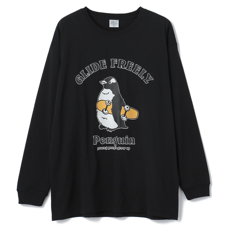SizeMAX】OBLO 吸水速乾 ペンギン柄プリントTシャツ【AOKI公式通販】