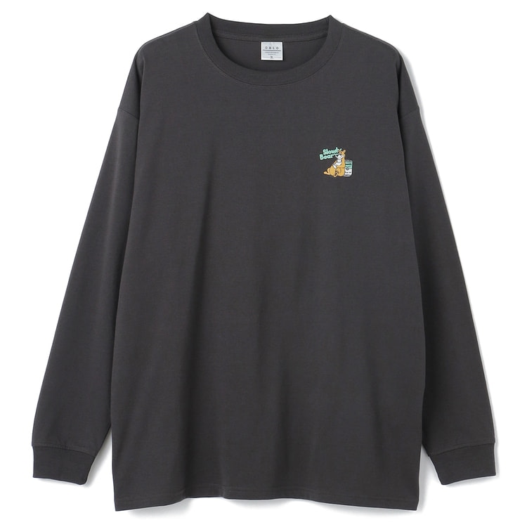 SizeMAX】OBLO 吸水速乾 クマワンポイント柄プリントTシャツ【AOKI公式