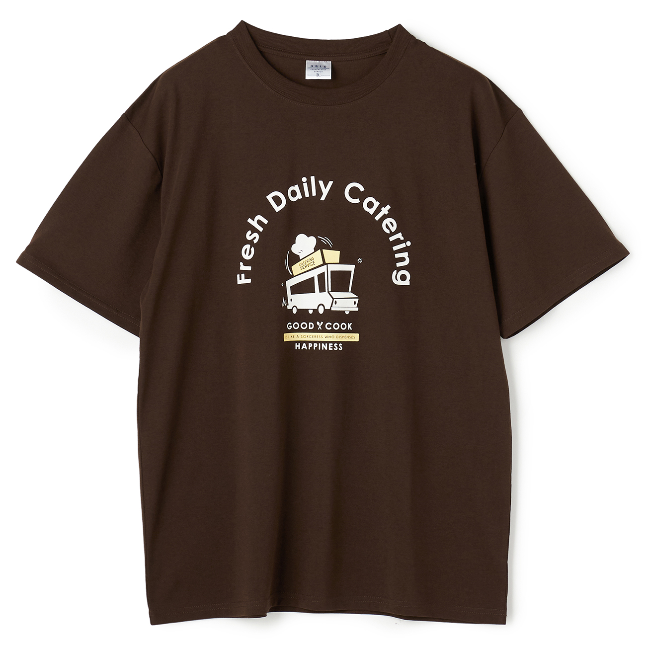 【SizeMAX】OBLO キッチンカー柄Tシャツ 【SizeMAX】OBLO キッチンカー柄Tシャツ