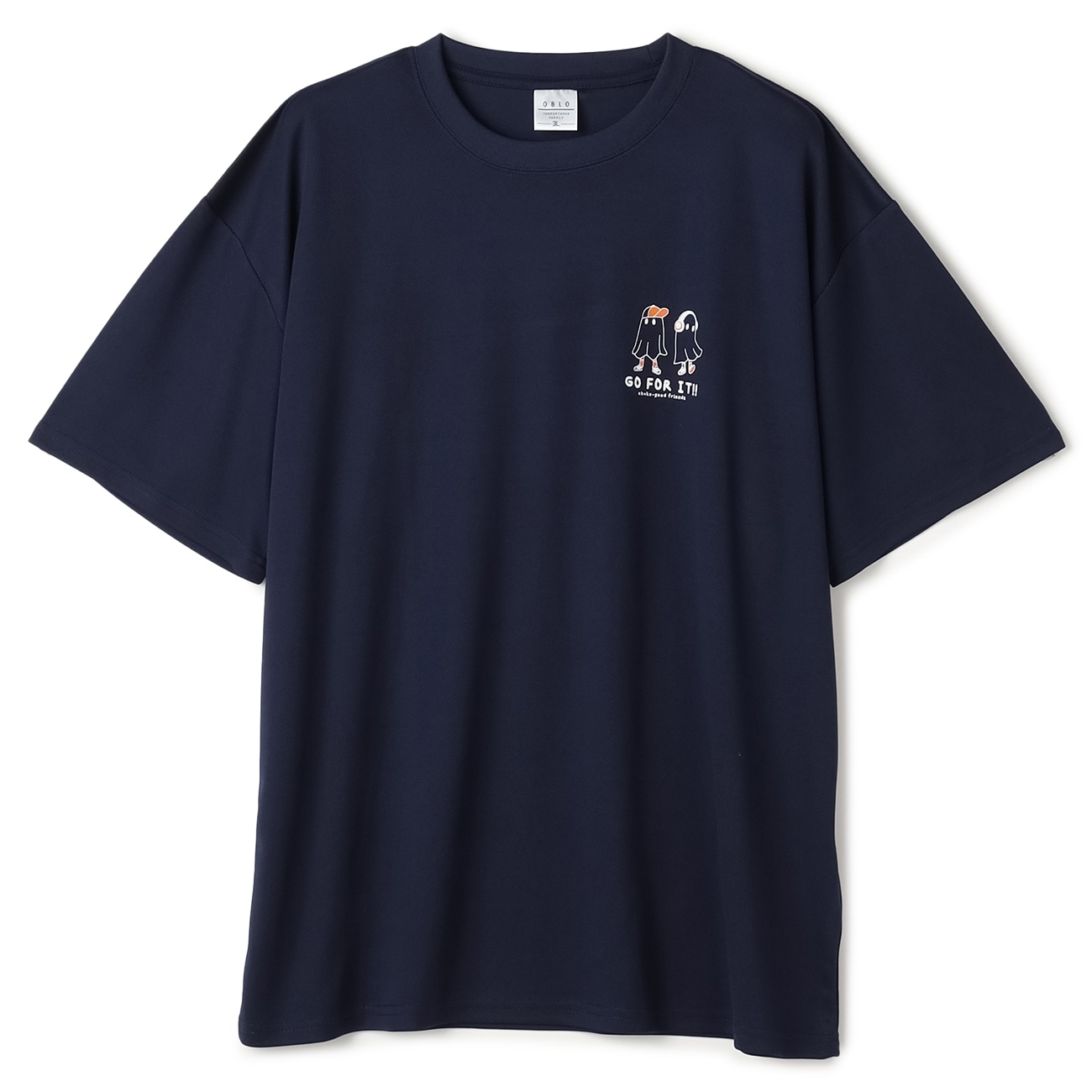 SizeMAX】OBLO ハニカムメッシュオバケ柄Tシャツ【AOKI公式通販】
