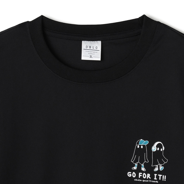 SizeMAX】OBLO ハニカムメッシュオバケ柄Tシャツ【AOKI公式通販】
