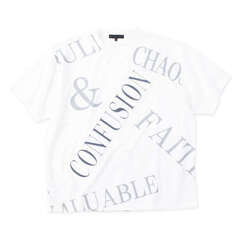 in the attic クロスエンボスロゴ半袖Tシャツ