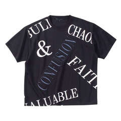 in the attic クロスエンボスロゴ半袖Tシャツ