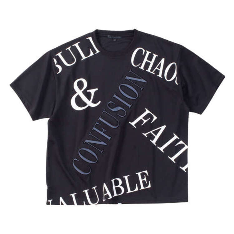 in the attic クロスエンボスロゴ半袖Tシャツ