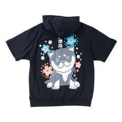 黒柴印和んこ堂 ミニ裏毛柴っ子半袖フルジップパーカー【AOKI公式通販】