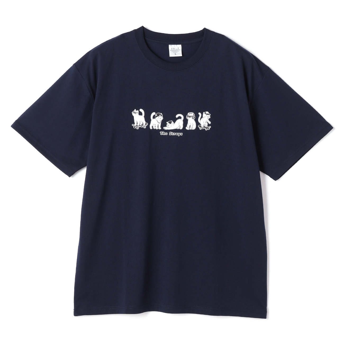 SizeMAX】OBLO 5連猫柄プリントTシャツ【AOKI公式通販】