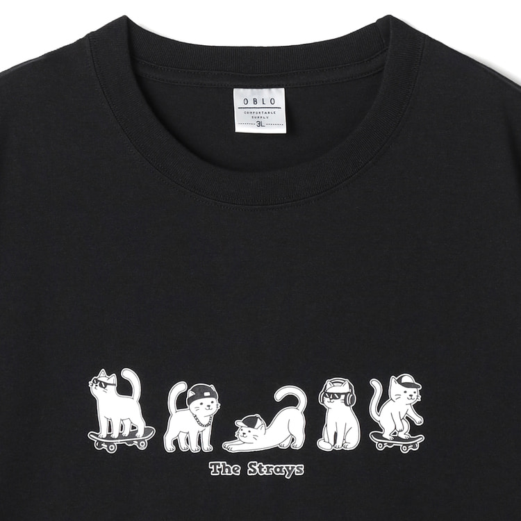 SizeMAX】OBLO 5連猫柄プリントTシャツ【AOKI公式通販】