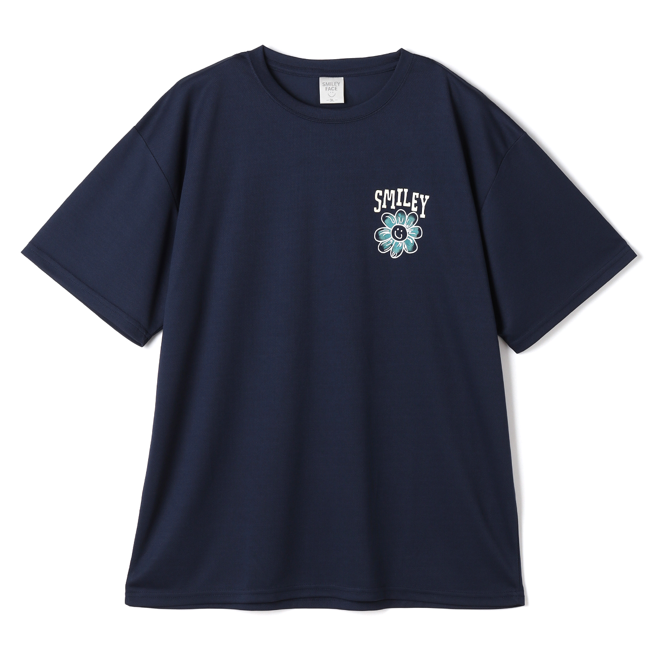 SizeMAX】ハニカムメッシュスマイル柄Tシャツ【AOKI公式通販】