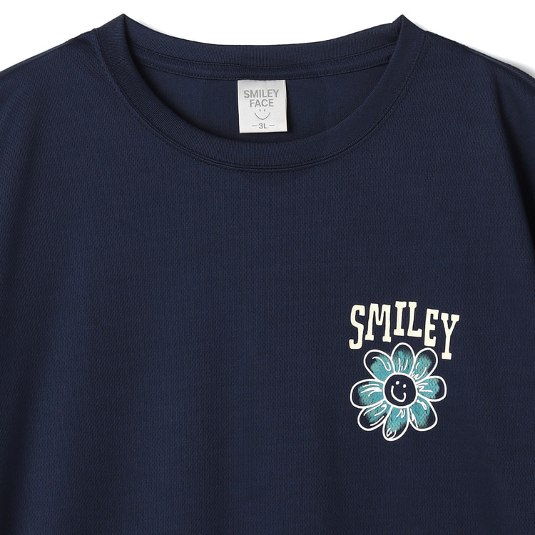 SizeMAX】ハニカムメッシュスマイル柄Tシャツ【AOKI公式通販】