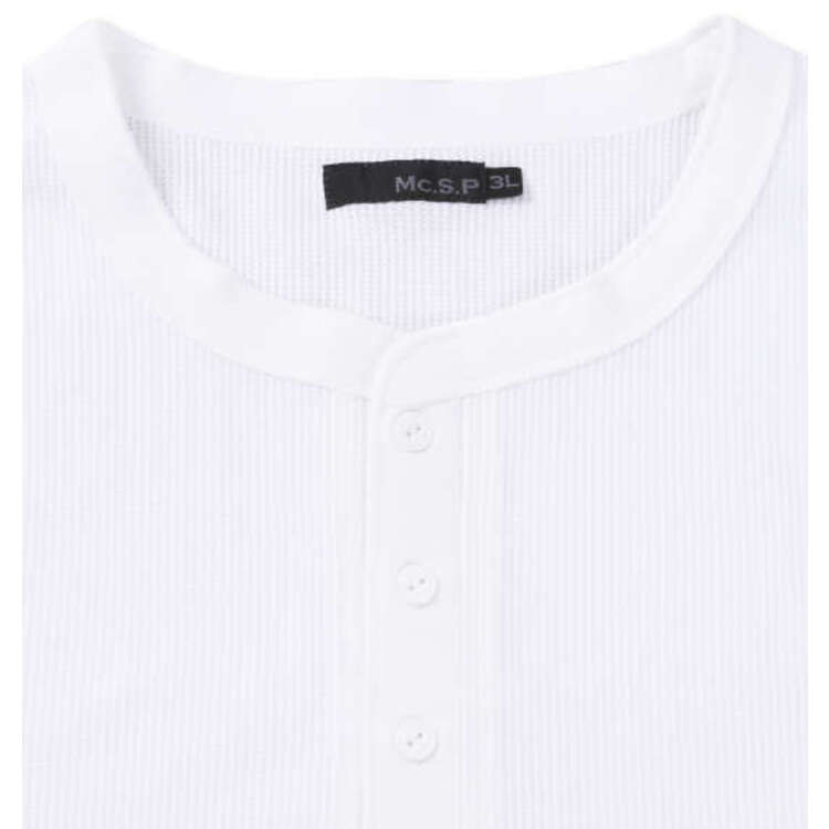 Mc.S.P ワッフルヘンリーネック長袖Tシャツ【AOKI公式通販】