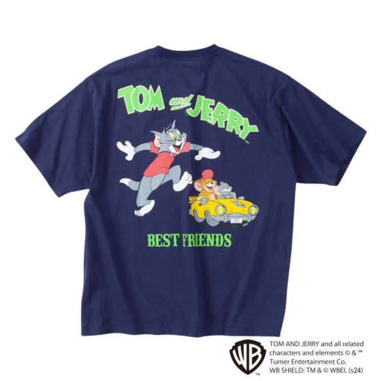 TOM and JERRY 天竺プリントポケット付半袖Tシャツ